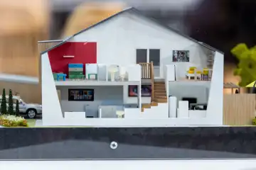 Une maquette de maison exposée au Salon Habitat Angers 2024