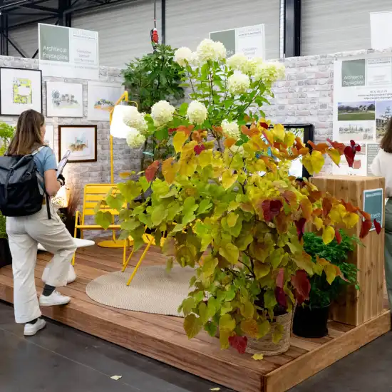 Stand d'aménagement extérieur au Salon Habitat Angers 2024