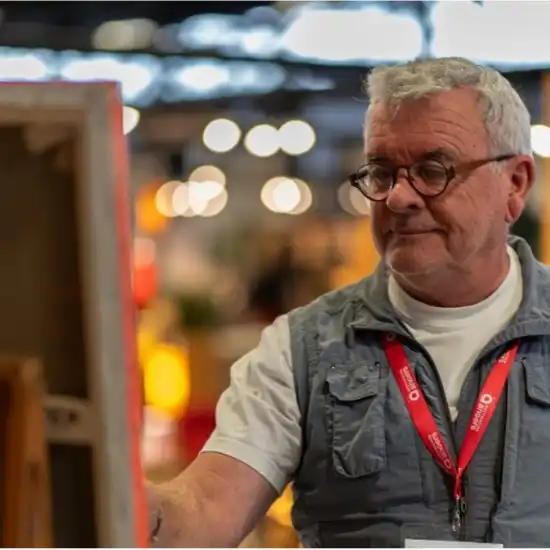 Portrait de Jean pierre Bredoux (JPB) au Salon Habitat Angers 2024